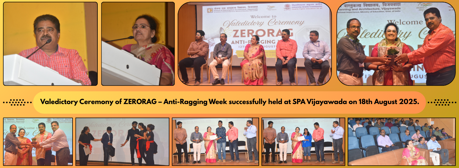 Valedictory Ceremony of ZERORAG – Anti-Ragging Week 2025 at SPA Vijayawada