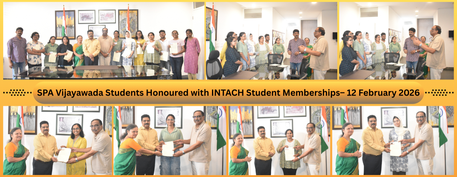 INTACH Membership Programme conducted at SPA Vijayawada for students and faculty members.