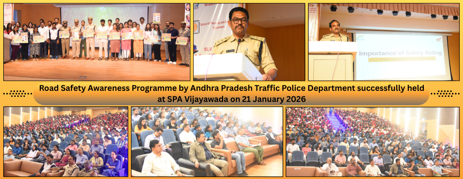 Road Safety Awareness Programme by Andhra Pradesh Traffic Police Department successfully held at SPA Vijayawada on 21 January 2026 at Krishnaveni Sabhaghar.